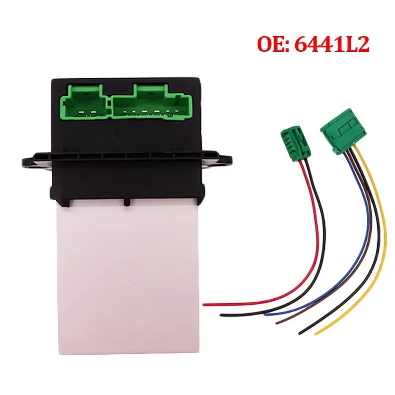 Air Conditioning Blower Resistor/Connector/Wire for Citroen Renault Megane Scenic Clio Peugeot 207 607 6441 L2 6441L2 7701048390