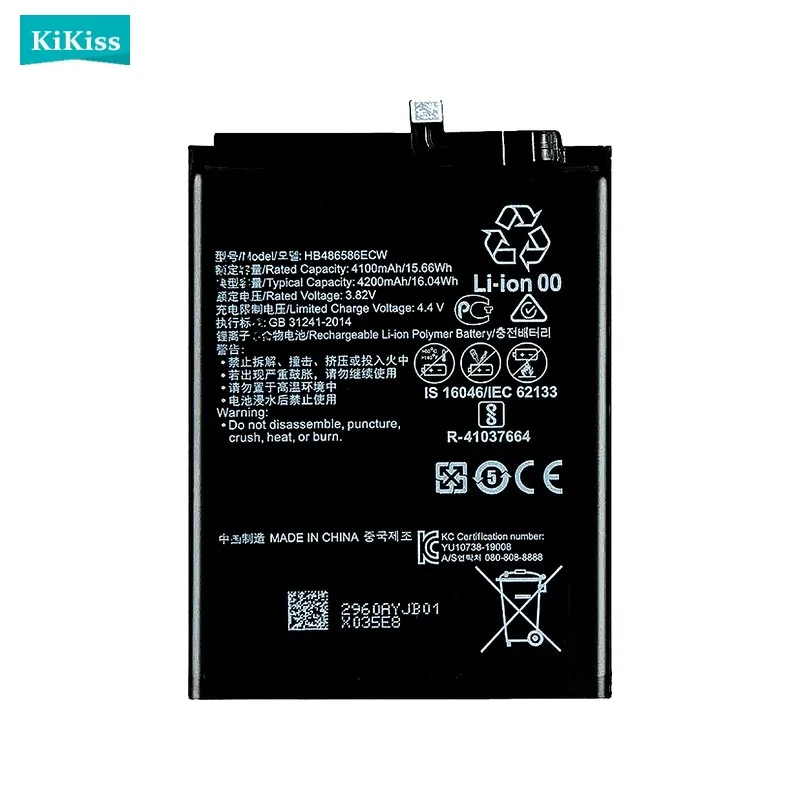 HB486586ECW Mobile Phone Battery For Huawei Mate 30 pro Nova 6 SE For Honor VIew 30 V30/P40 Lite 4G JNY-L01A JNY-L02A JNY-LX1