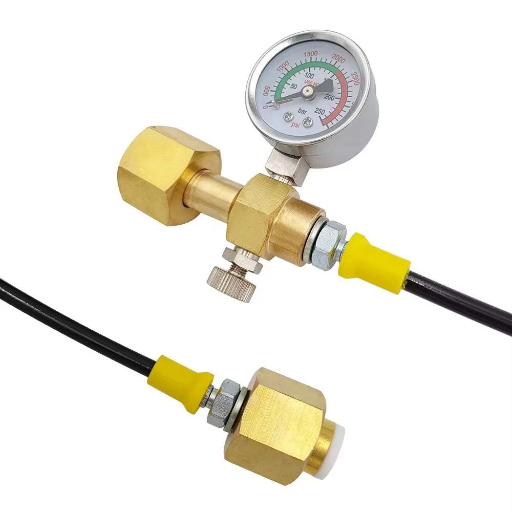 NUOVA stazione di ricarica adattatore di ricarica trasferimento azoto argon CO2 da bottiglia da 40 litri a piccoli serbatoi di saldatura G3/4