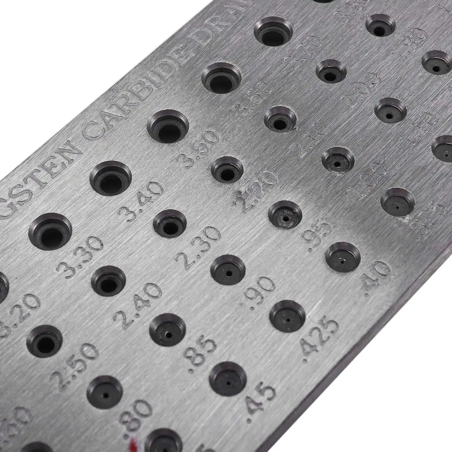 52 Hole 0.26-4.10Mm  Carbide Wire Drawplate For Jewelry Making Round New-AT64