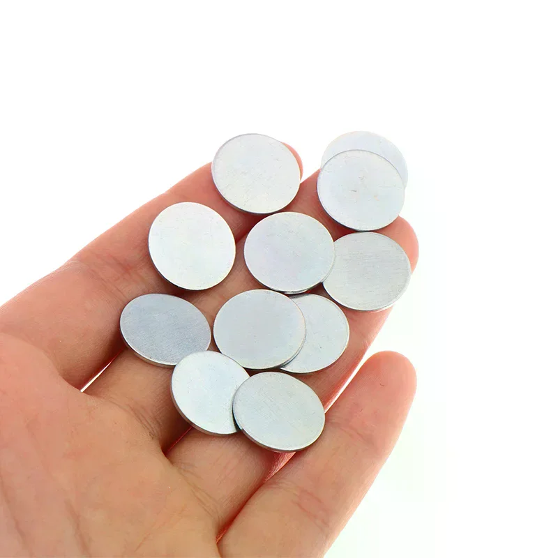 /TPz/Ultra-thin Round Galvanized Sheet Iron Sheet For DIY Handmade Make Accessories 50/100Pcs