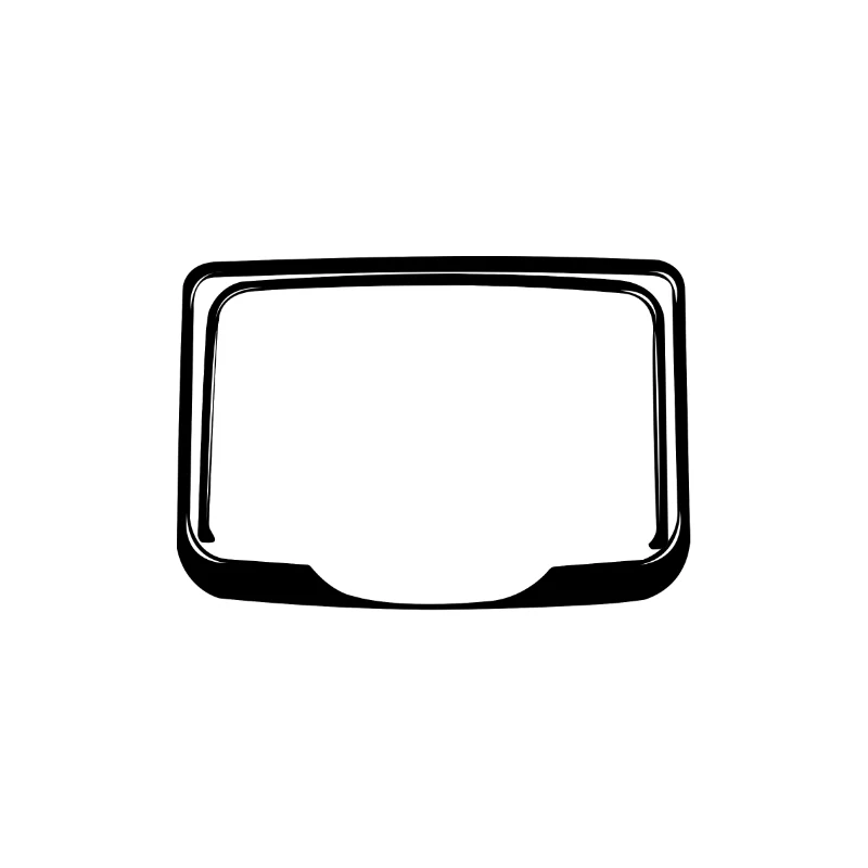 Rear Cup Holder Frame Decorative Trim Cover Sticker Carbon Fiber/ABS Car Accessories for Azera 2006 2007 2008 2009 2010 2011 image 2