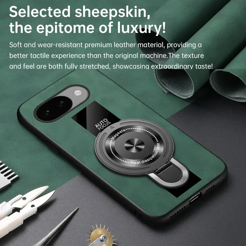 Für Google Pixel 10A 10 Pro XL Fall Luxus Leder Haut-freundliche Halter Abdeckung für Google Pixel 9A 9 Pro XL stoßfest Funda