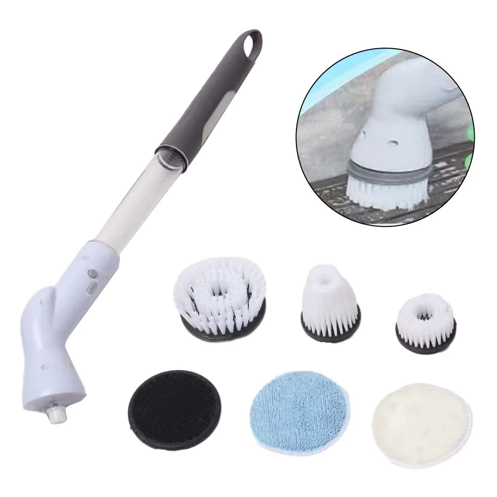 

Cordless Electric Floor Scrubber Brush, Electric Bathroom Cleaning Brush, Handheld Extendable Electric Rotating Brush
