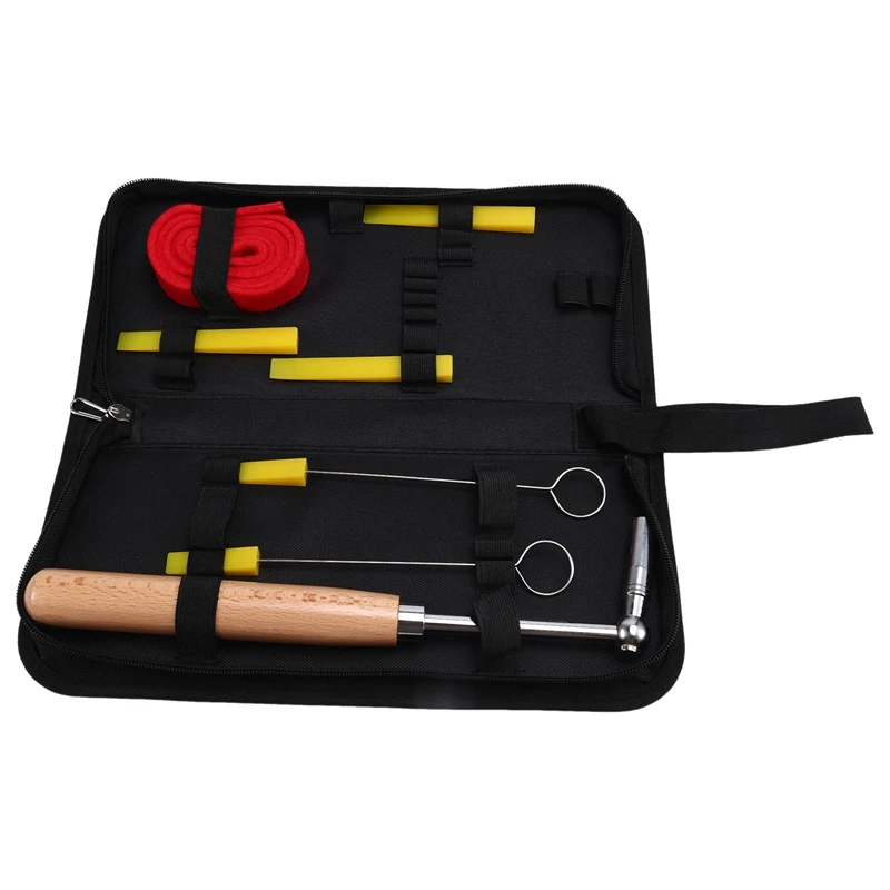 

Eco-Friendly-Piano Tuning Kit, Piano Tuning Tools With Carry Case, Piano Tuning Hammer And Mute Set, Piano Tuning Wrench