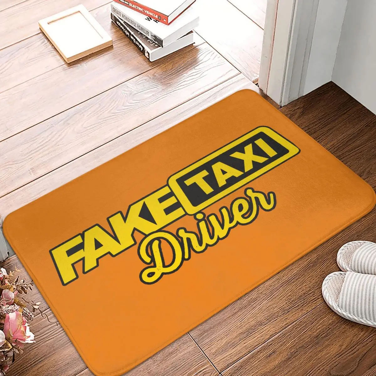 Fake Taxi Non-slip Doormat Driver Living Room Bedroom Mat Welcome Carpet Home Pattern Decor