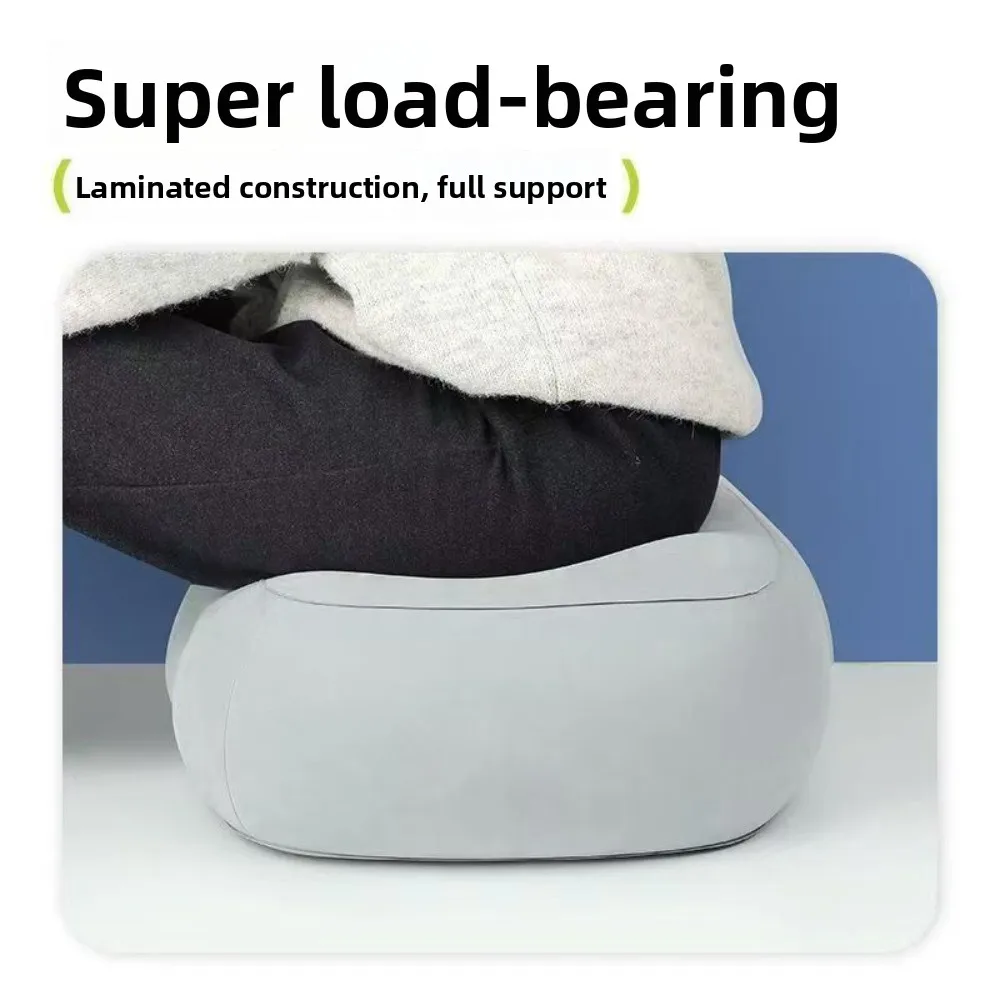 Press-down Inflatable Foot Pads Thick Foldable Height-increasing Seat Cushion Easy to carry Inflatable Seat