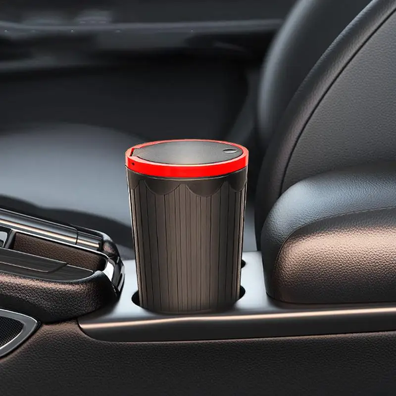 Water Cup Holder Garbage Can Car Trash Bin Cup Holder Waterproof Car Cup Stand Garbage Can Compact Design For Cell Phone