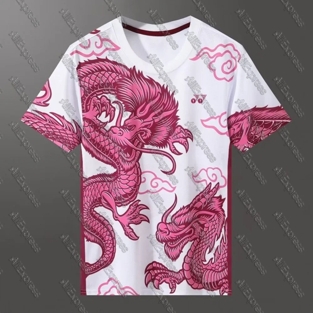 Camiseta Yonex de verano para hombre, camiseta de marca de bádminton, traje informal deportivo, camisa de ajuste seco para correr al aire libre, ciclismo, manga corta para Moto