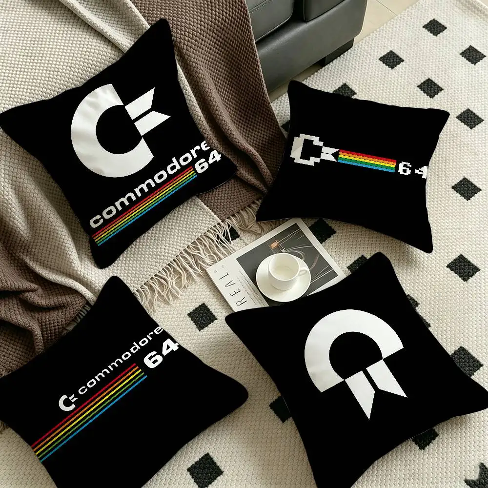 C-Commodore 64 Cushion Cover Pillow Cover Decor Pillowcase Printed Cushion Case for Couch
