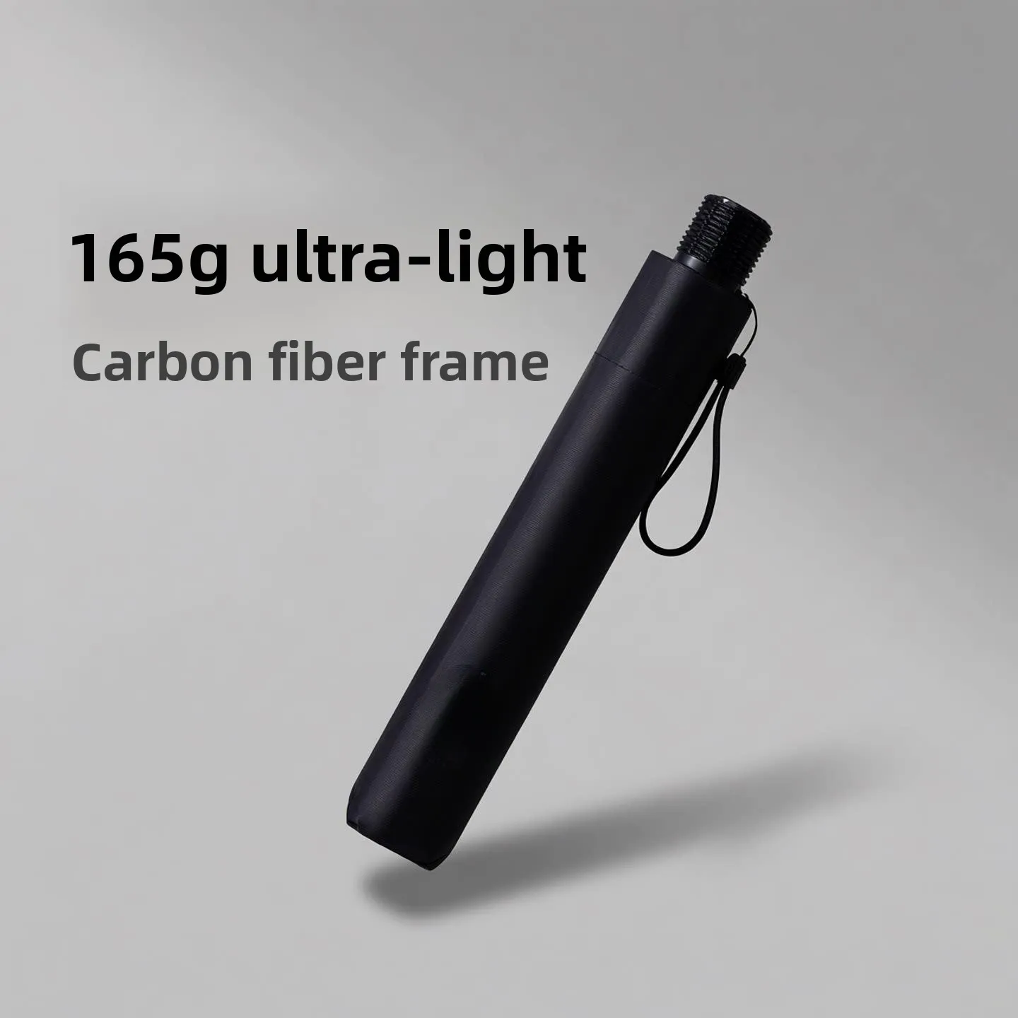 

Ультралегкий портативный зонт из углеродного волокна для женщин, солнцезащитный, водонепроницаемый, ветрозащитный, двойного назначения, простой однотонный дизайн