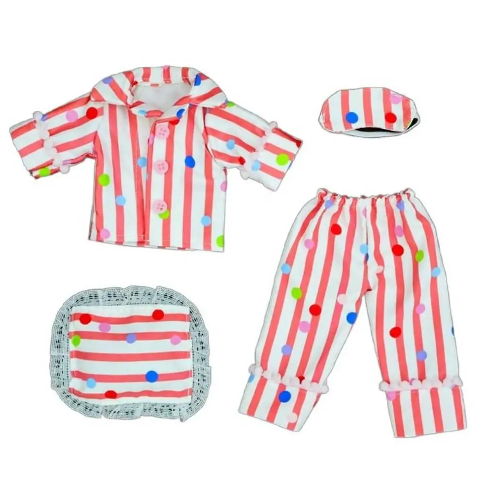 Gestreepte 30 cm Pop Pyjama Aankleden Vrijetijdskleding Pop Slaap Kleding Leuke Zoete Homewear BJD Poppenkleertjes Foto Props