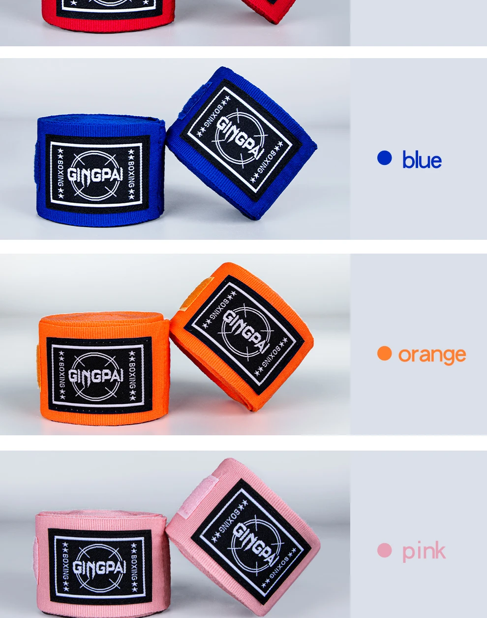 2 Stück 1,5/3/5 m Boxhandschuhe, elastische Boxhandbandagen, atmungsaktive Muay-Thai-Handbandage für Kickboxen, Muay Thai und MMA – Detail 11