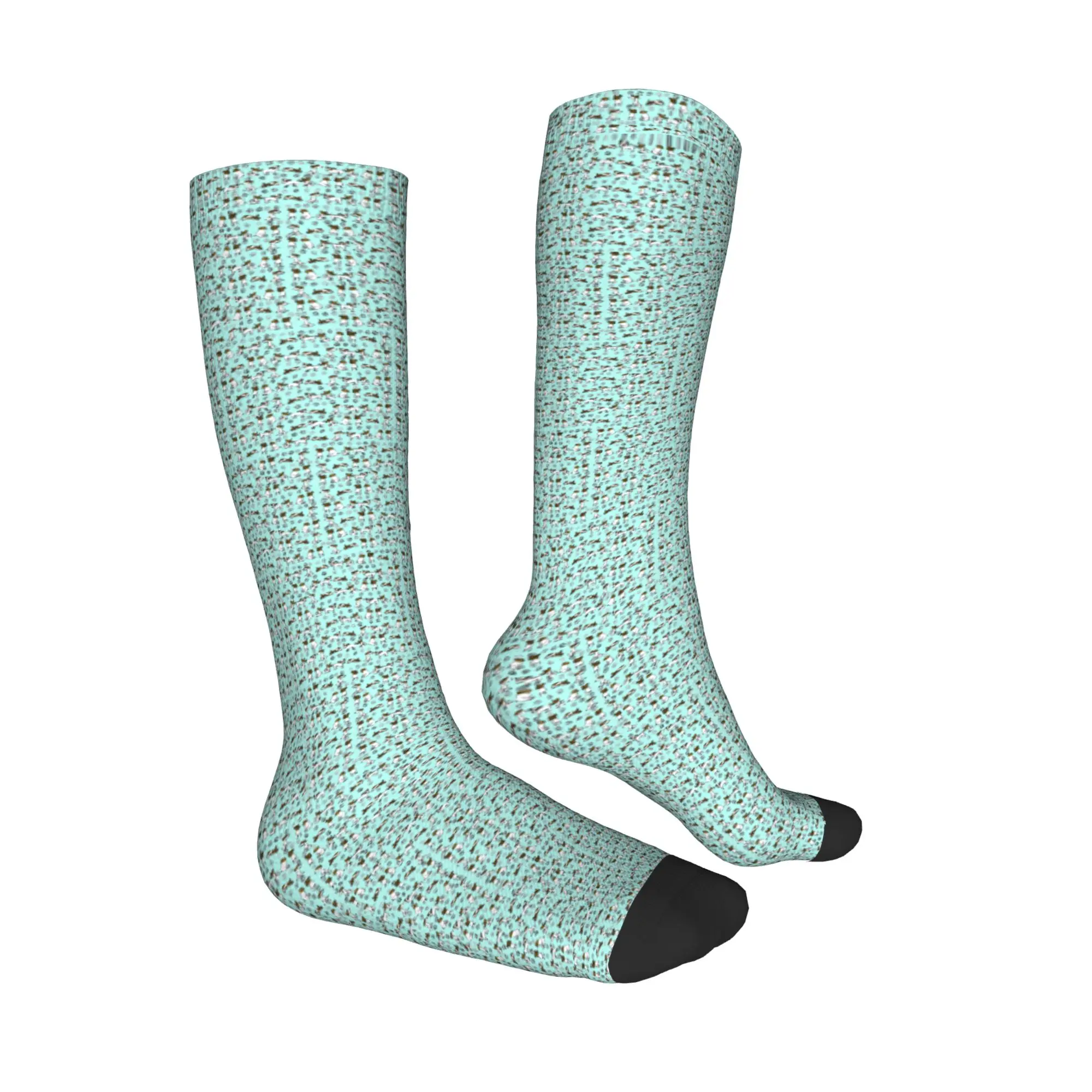 Crew Stockings Jack Russell Terrier Cartoon With Light Blue Background Socks Harajuku Fashion Hip Hop Long Socks Accessories