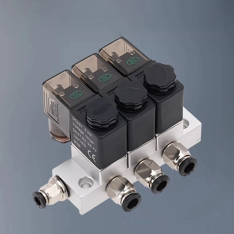 

Pneumatic Two-position Two-way Solenoid Control Valve 2V025-08 12V 24V 220V Multi-way Solenoid Valve Group Normally Closed Valve