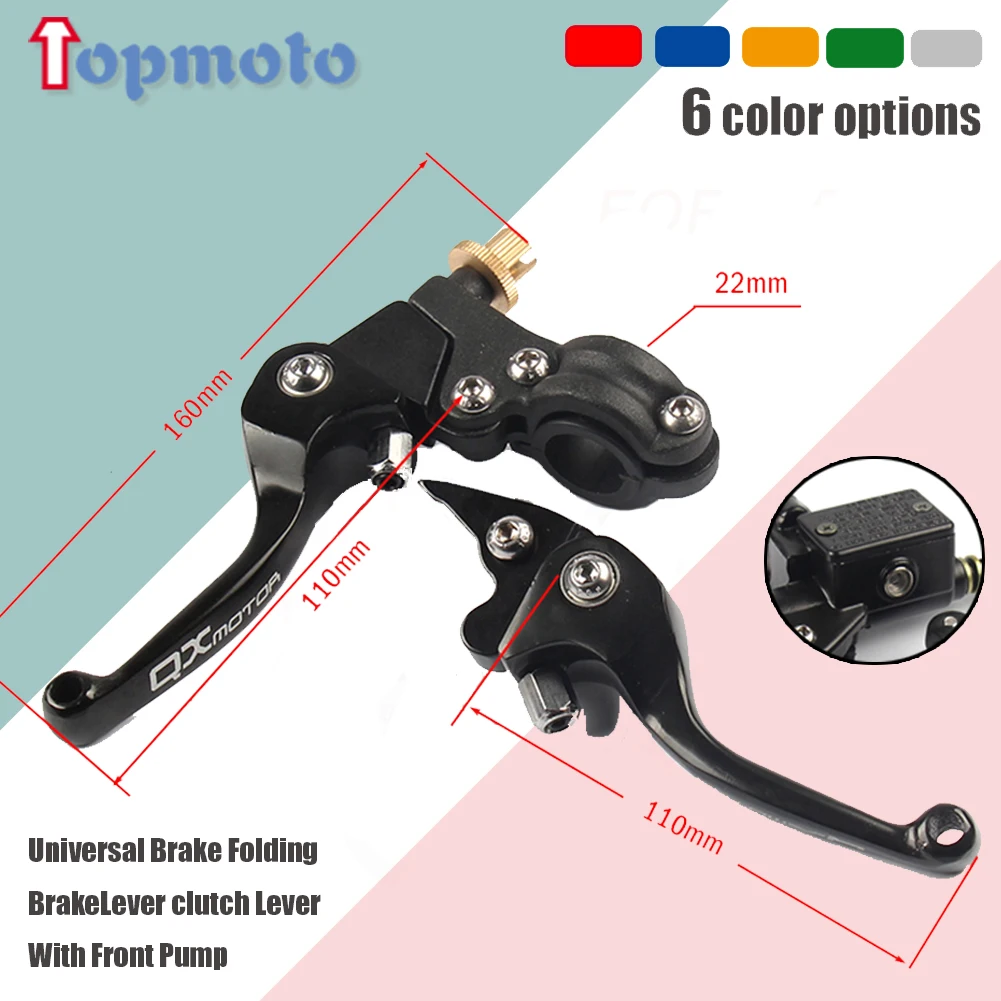 Motorcycle Brake Folding Brake Lever clutch Lever With Front Pump Fit Most CRF KLX YZF RMZ Refit Part Dirt Pit Bike Universal