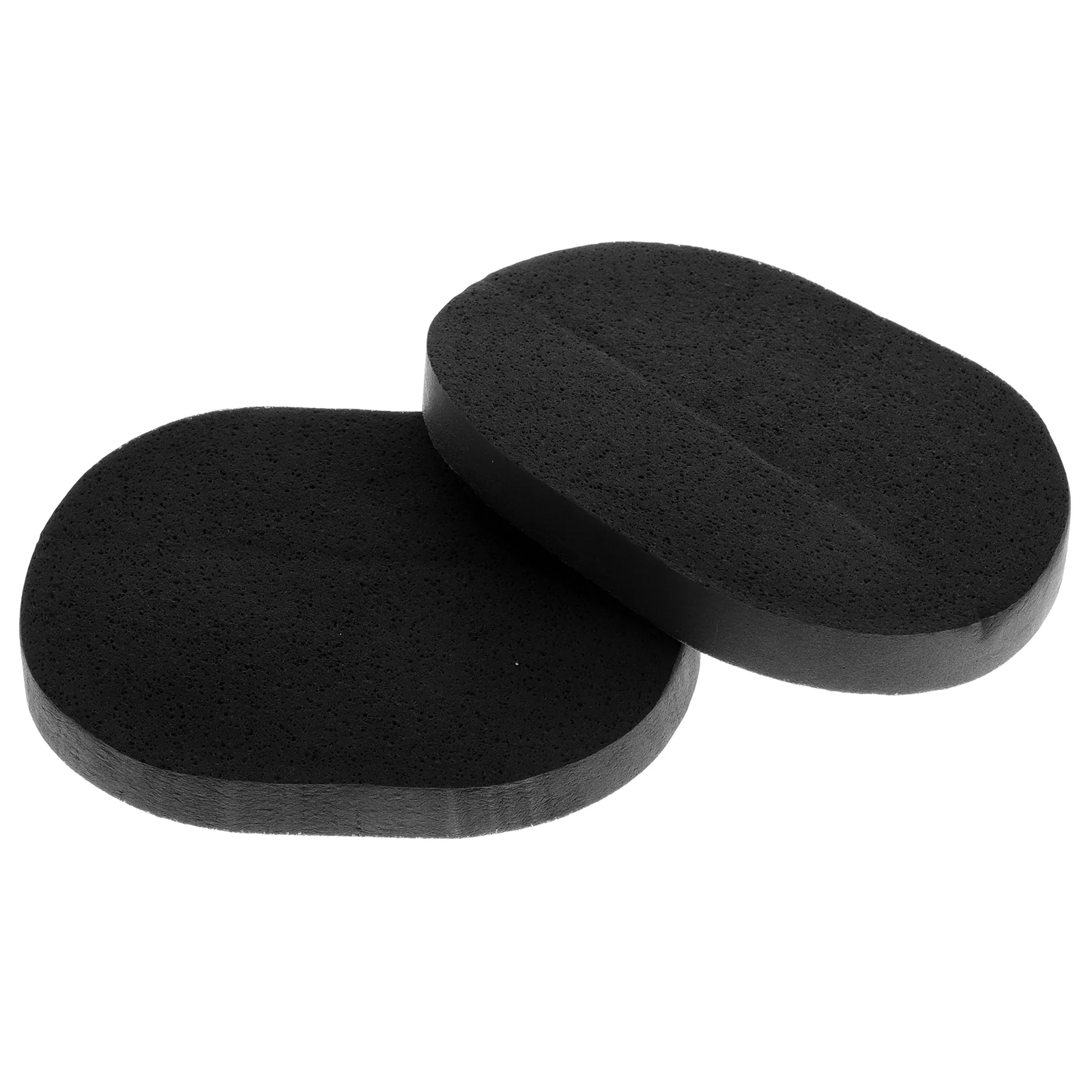 2pcs Black Facial Cleaning Sponge with Bamboo Charcoal for Skin Cleansing Exfoliating face cleaning sponge