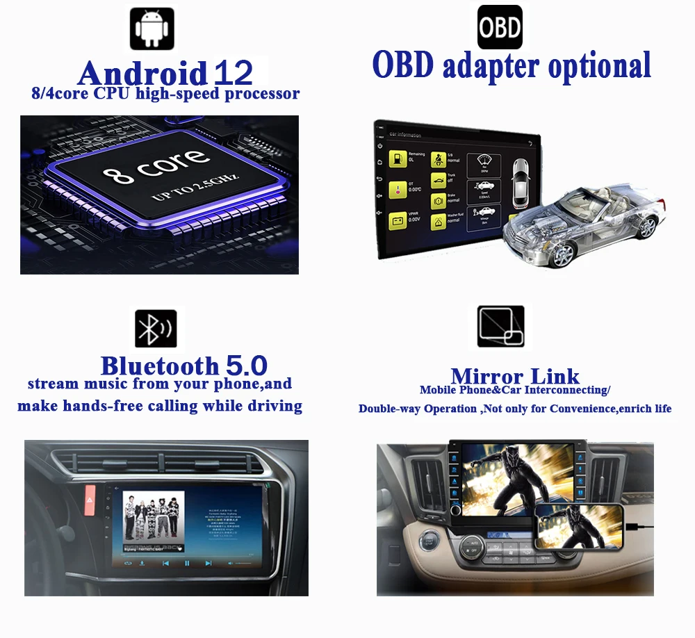 Automat Rádióadó android 13th számára Rév fiesta 2009 - 2019 Kormánymű GPS videó Játszadozó nincs 2 Ricaj DVR carplay Multimédia autó QLED Hamis színben tüntet fel BT