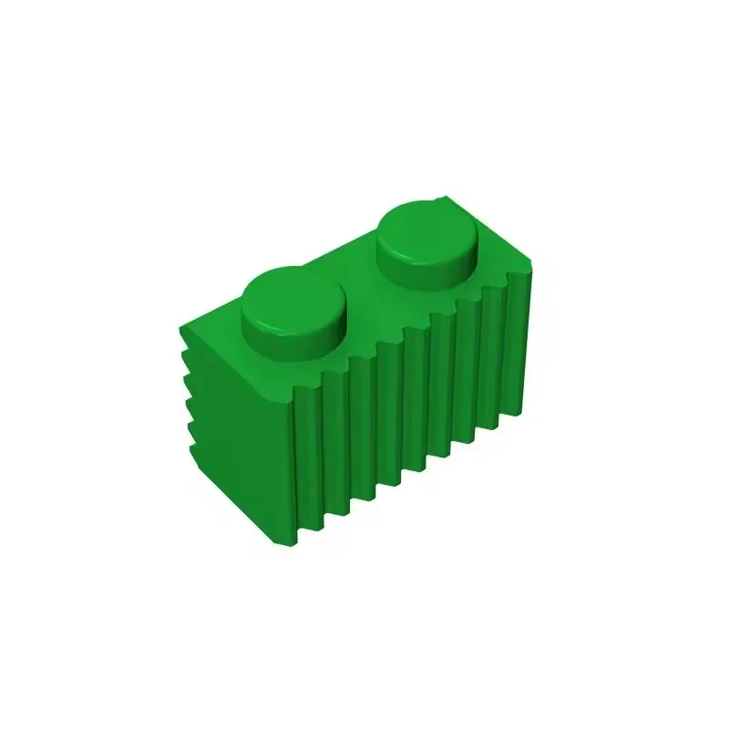 100pcs 2877 Modified 1 x 2 with Grille Fluted Bricks Collections Bulk Modular GBC For Technical MOC DIY Building Blocks Toys