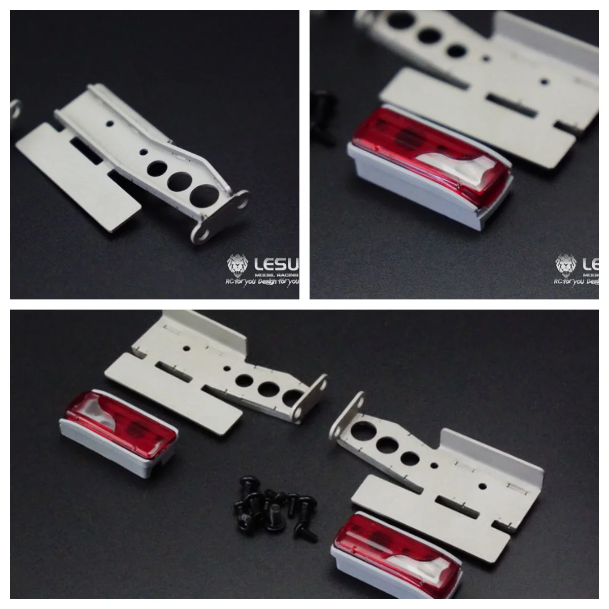 

1/14 Controlled Toys Lesu Upgrade Car Accessories Rear Lights Mount For Tamiyaya Man Rc Tractor Truck Toucan Model Th02283-Smt8