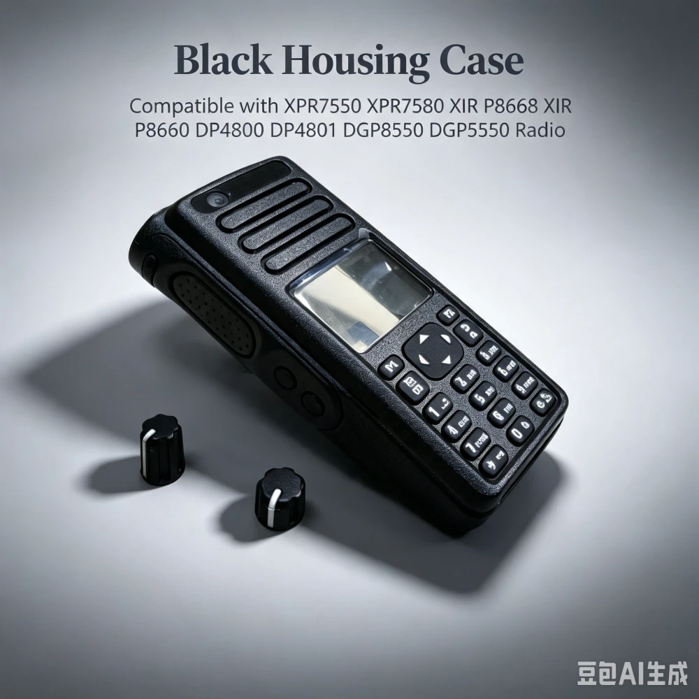 Black Housing Case for XPR7550 Radio Compatible with XPR7580 XIR P8668 XIR P8660 DP4800 DP4801 DGP8550 DGP5550 - Durable Equipme