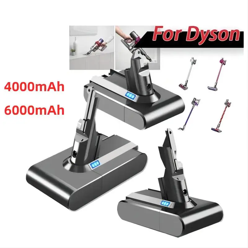 

Battery For Dyson 6000mAh V6 Battery For Dyson Vacuum Cleaner 21.6V 6Ah Spare Battery For Dyson Vacuum Cleaner