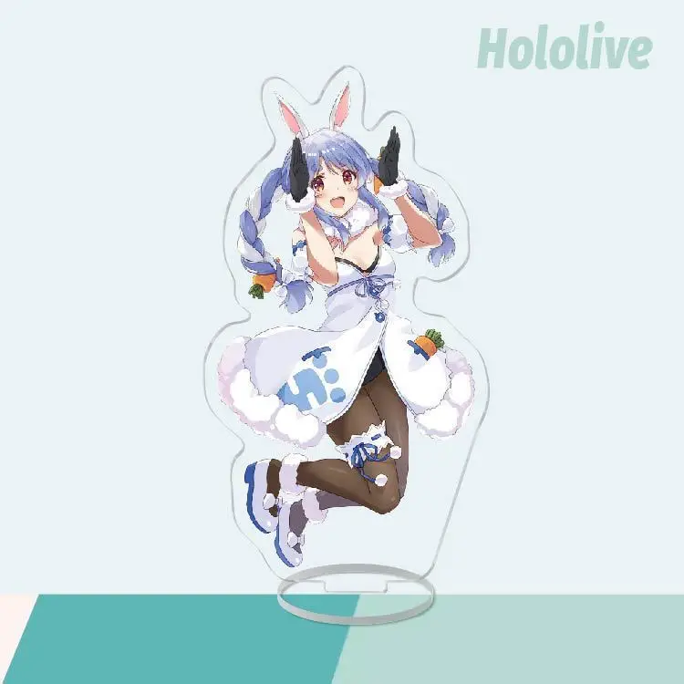 Vtuber Hololive Anime Figure, Gawr Gura Cosplay, Support en acrylique, Plaque modèle, Décoration de bureau, Cadeau de Noël pour fille, Nouveau, 2025