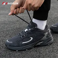 Baasploa Men Sport Shoes Mesh Breathable Retro Running Shoes Male New Fashion Comfort Casual Sneakers Non-slip Wear Resistant