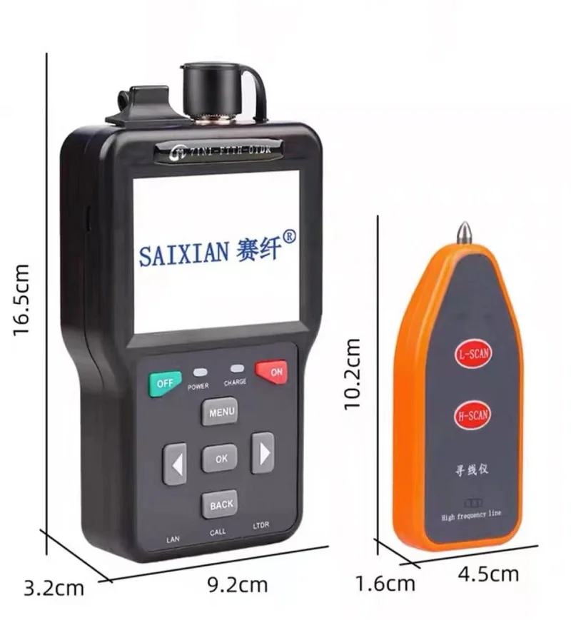 

7 in 1 Pro OTDR FTTH Fiber Optic Reflectometer 7 Functions VFL OLS OPM LTDR Light loss measurement Event Map 60KM Fiber Cable