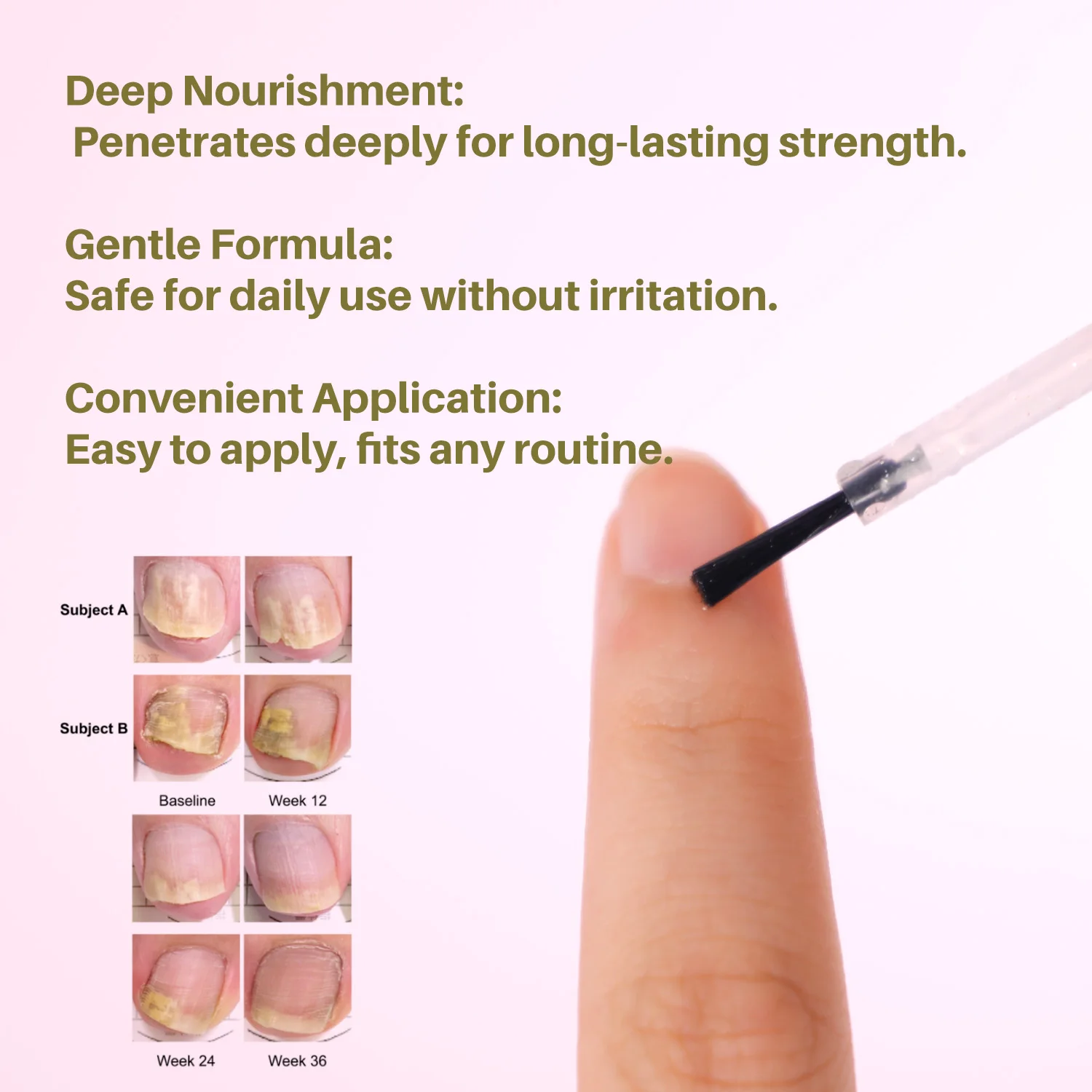 10ML UltraGrow Nail Serum for Growth and Strength with Keratin Complex Olive Oil & Vitamin E for Weak, Brittle, Splitting Nails