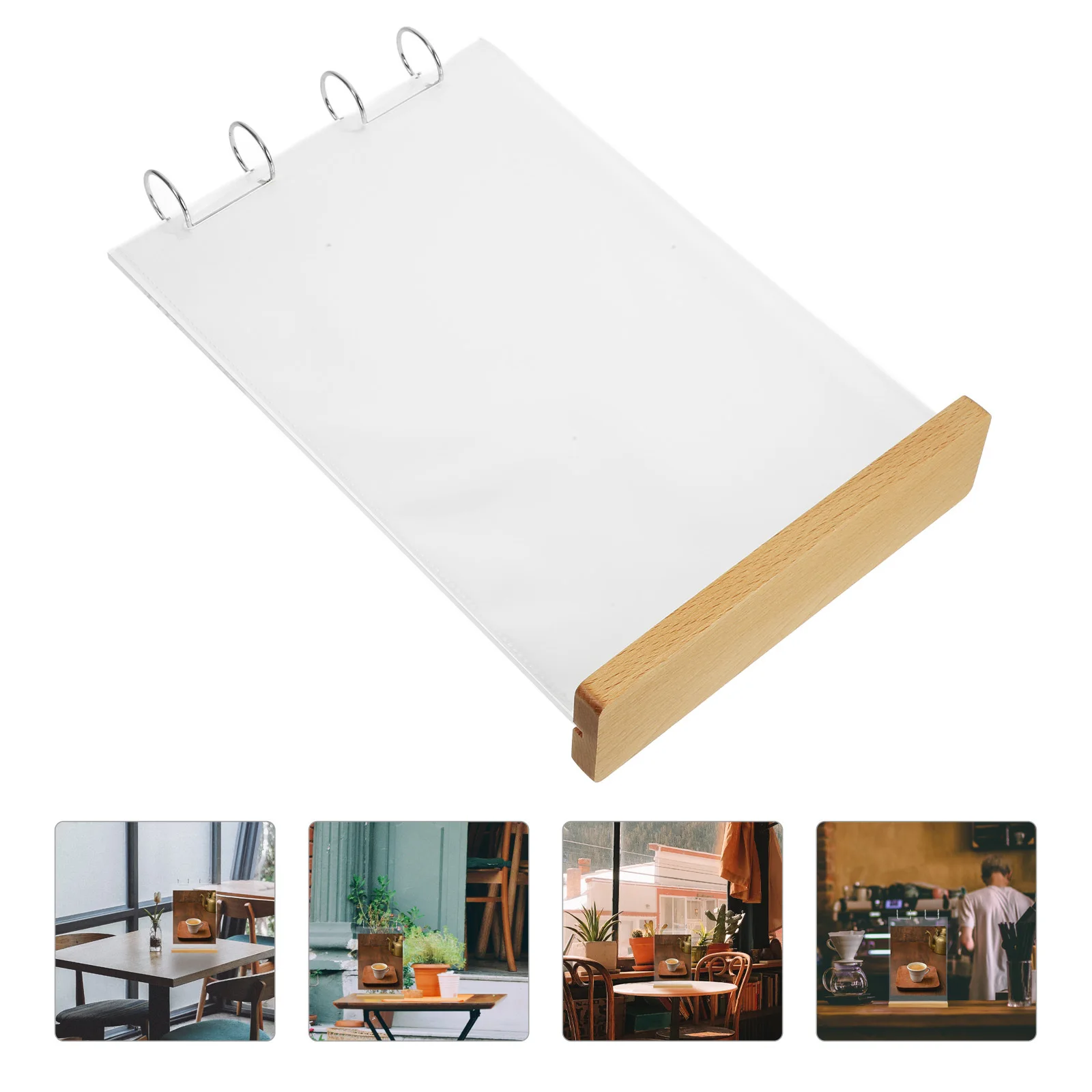 

Acrylic Menu Display Stand Double Sided Flip Clear Table Sign Holder for Cafe Restaurant Poster Menu Rack Acrylic Stand