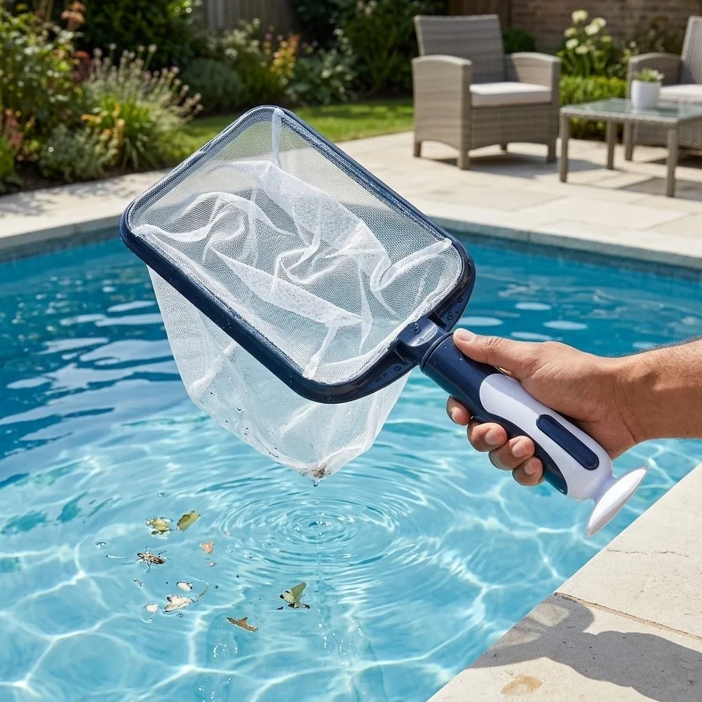 Pond Debris Collector Pool Skimmer Net For Pool Maintenance Compact Design Structure Abs Material Construction