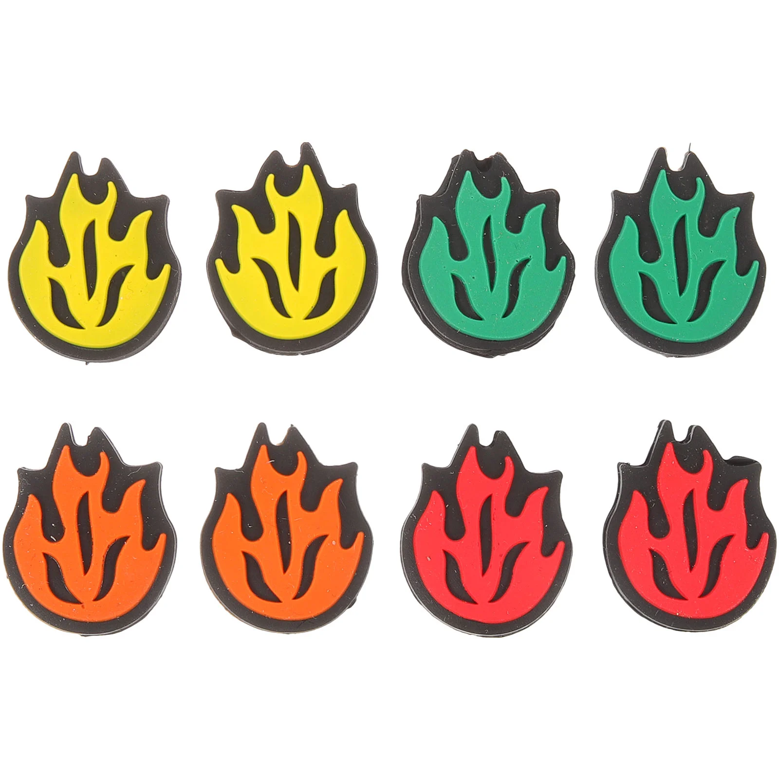 8 PcsTennis Flame Racket Shock Absorber Racquet Dampeners Absorbers Silica Gel Vibration Child