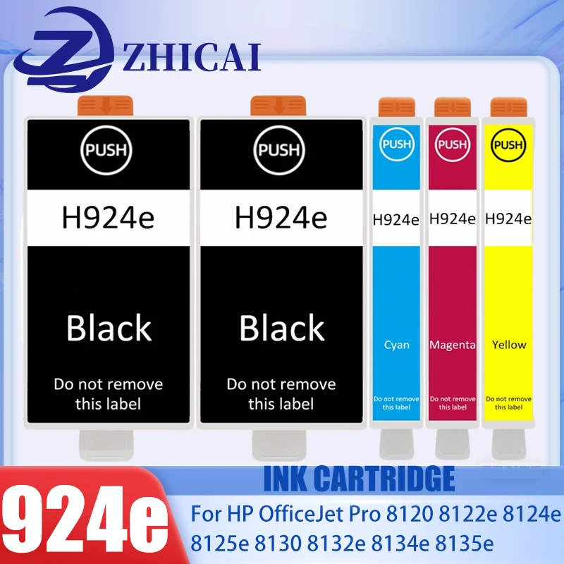 924E 924XL 924 Ink Cartridge Compatible for HP OfficeJet Pro 8135e 8134e 8132e 8122e 8124e 8125e 8120e 8130e Printer