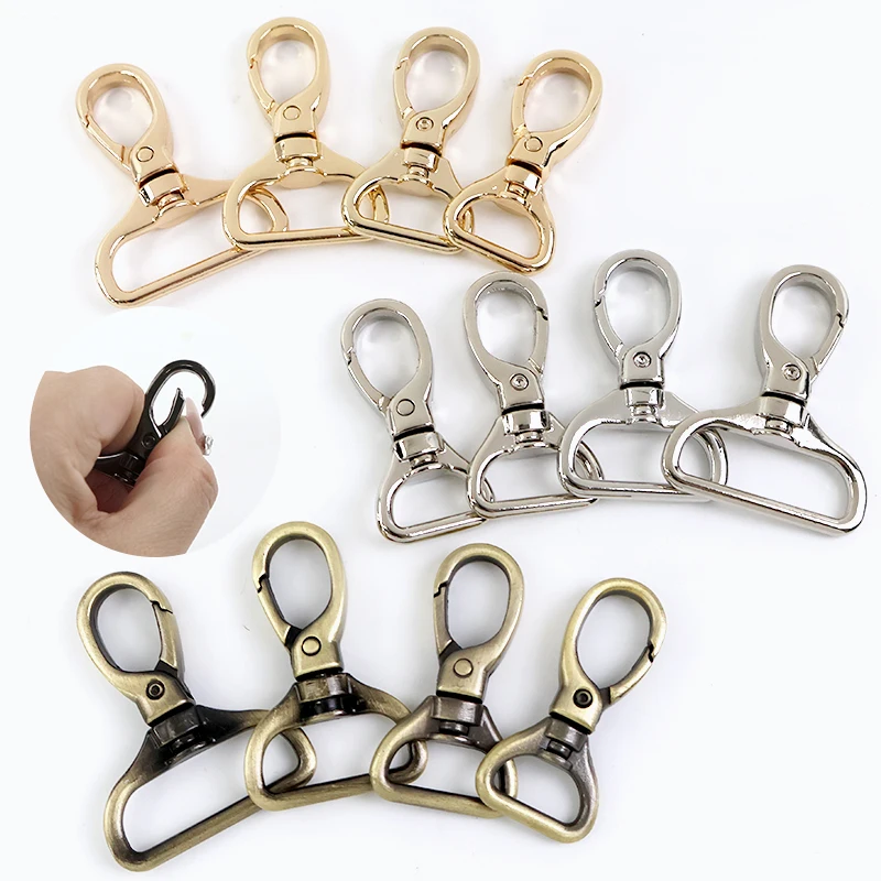 

Meetee 10/20Pcs 15-32mm Metal Buckle Rotating Lobster Buckles Handbag Straps link Hook Spring Clasp DIY Accessories for Bags