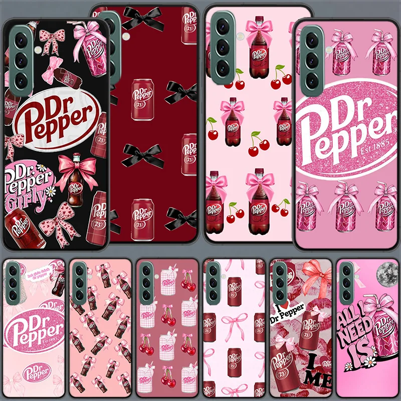 Cherry D-Dr-P-Pepper Drink Phone Case for Samsung A54 A14 A24 A34 A17 A37 A57 A55 A35 A25 A15 A07 A05S A04S A12 A22 A32 A52S A72