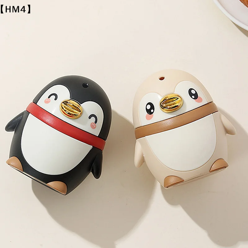 〔HM4〕Automatic Push-Out Toothpick Dispenser - Cute Penguin-Shaped Portable Toothpick Holder Plastic Case Adults Penguin Design