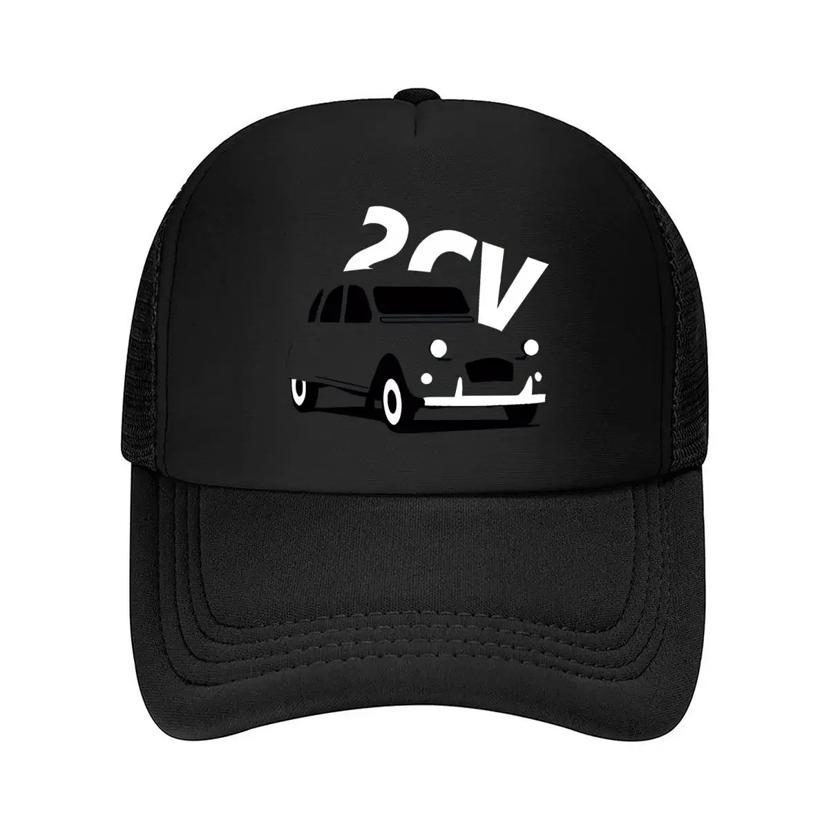 قبعة بيسبول شبكية "سيارة 2CV، تصميم فني قديم". #1