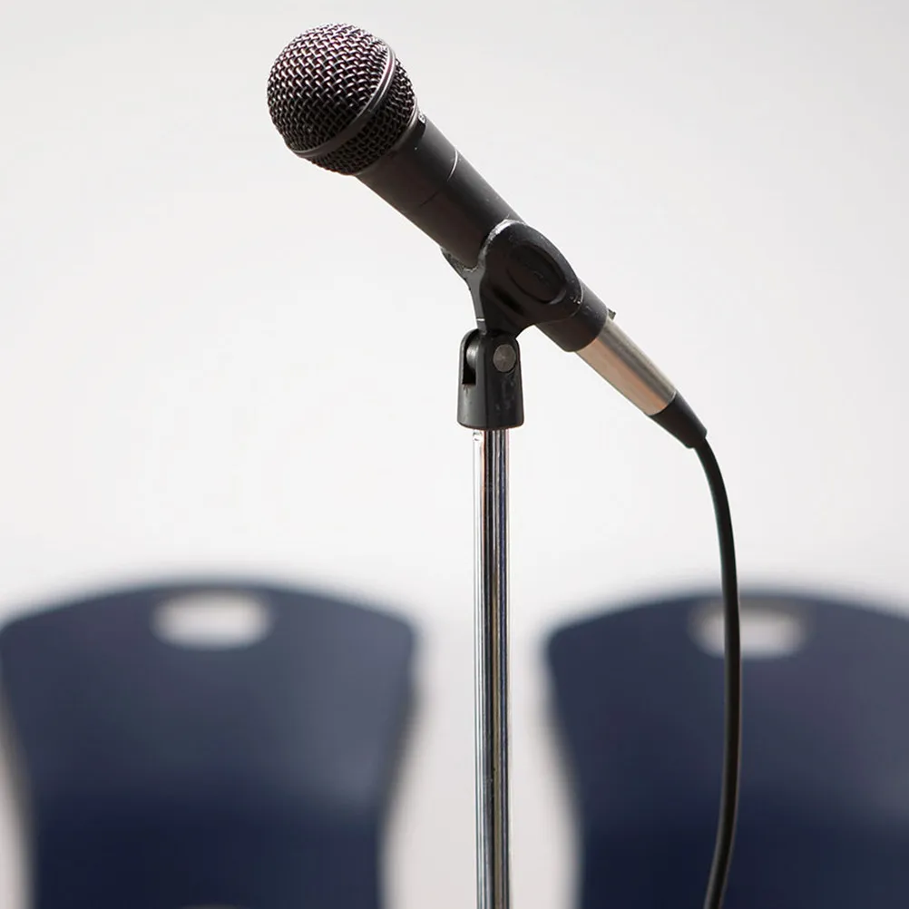 2Sets Ergonomic Desktop Microphone Clip Adjustable Mic Holder for Clear Audio Capture Conference Church Studio Table Mic Stand