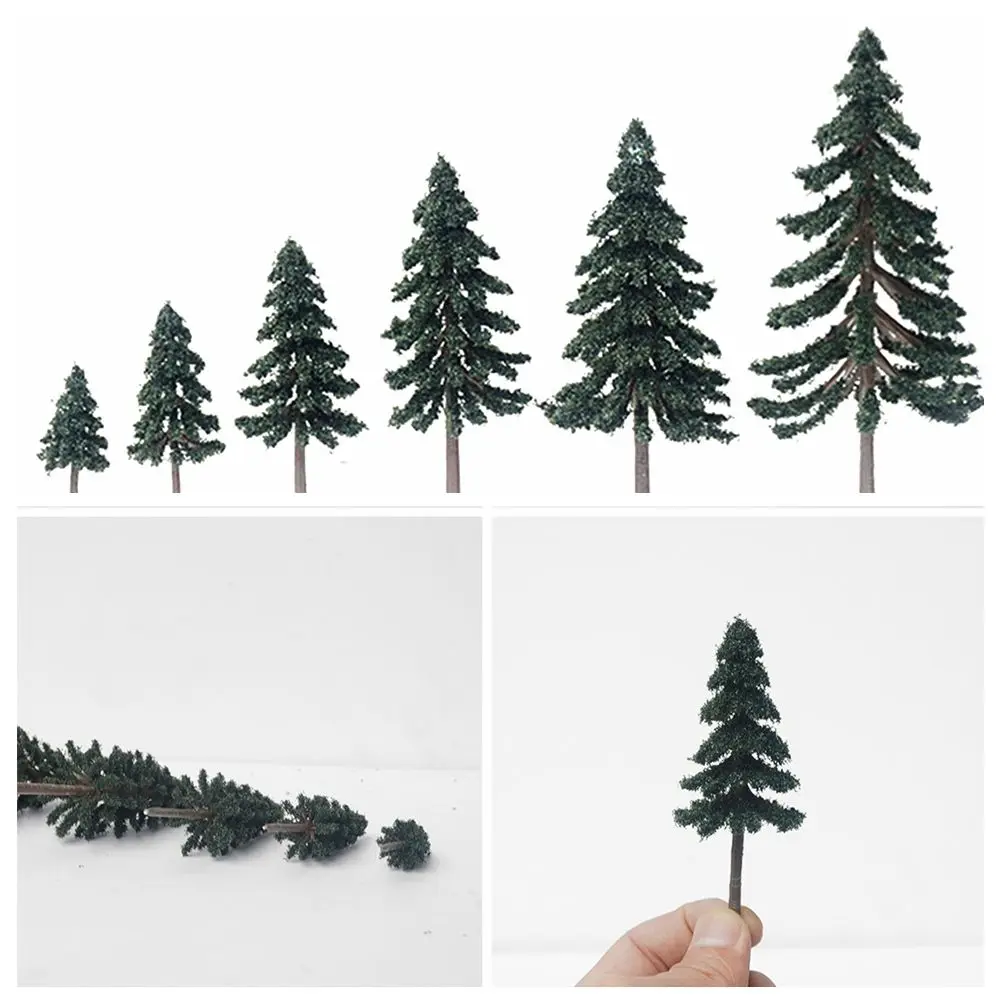 10/20/30Pcs 5-15cm Cedar Tree Green Scenery Landscape Model Cedar Trees for Train Track Building Model Layout Prop