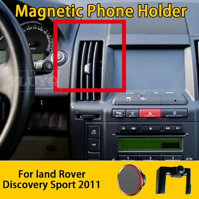

For Land Rover Freelander 2 2011 Car Phone Holder, Car Air Vent Magnetic Gravity Mount, 360° Multi-Angle Fixed Car Accessory