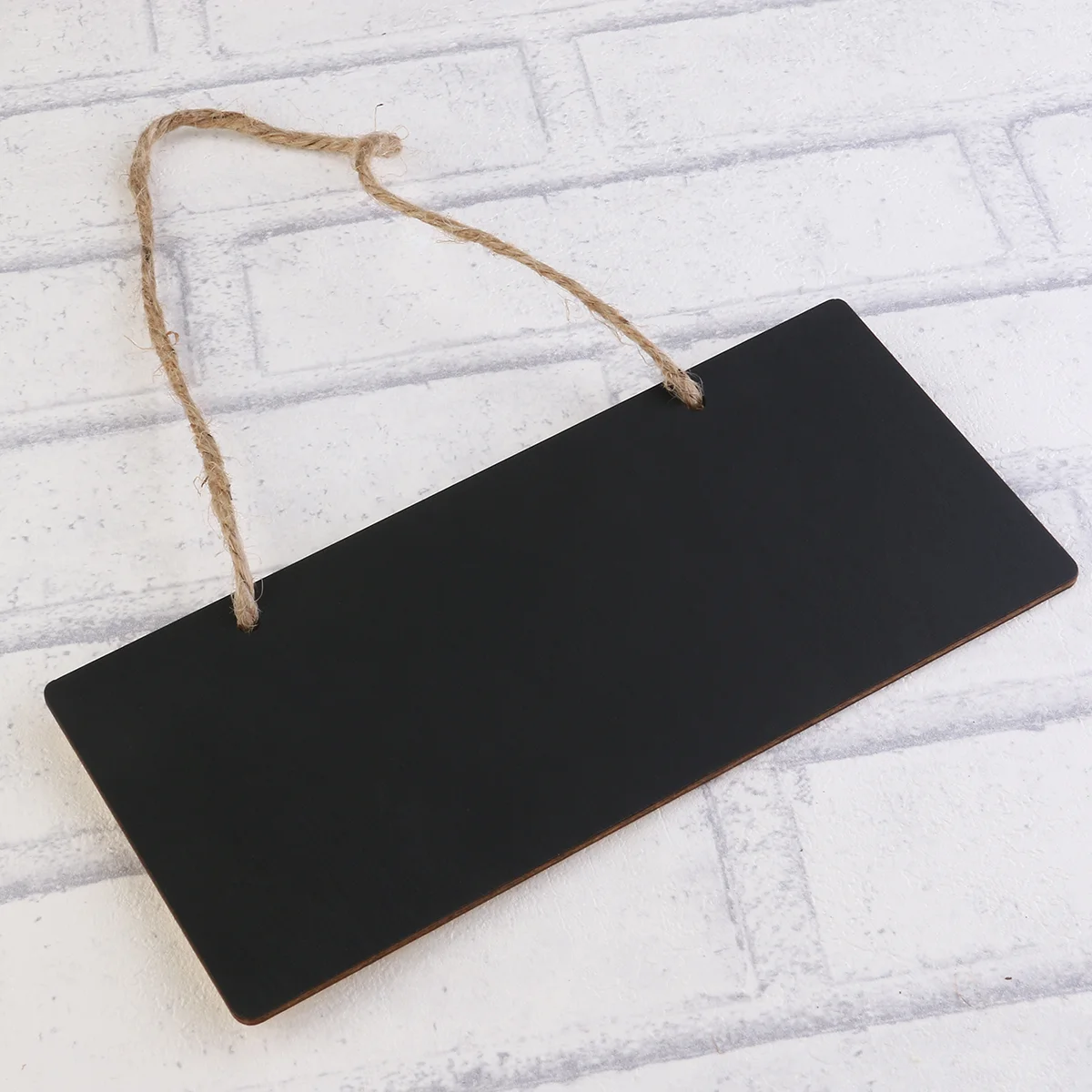 5 Pcs Card Mini Chalk Board Signs Hanging Rectangular Blackboard Wooden Chalkboard Wooden Hanging With Message Writing Board