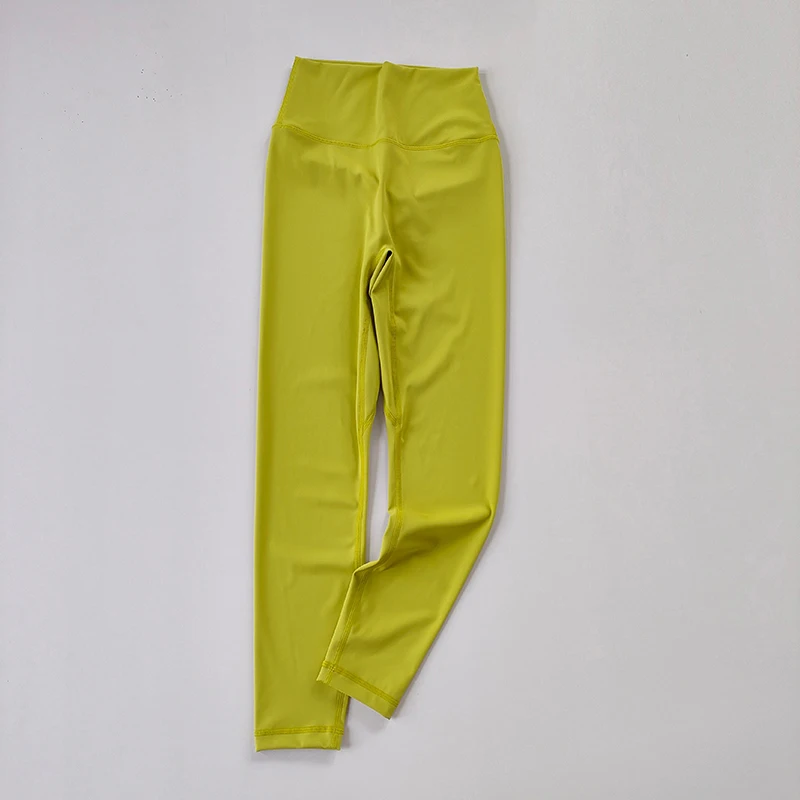 Yoga-Hosen ohne Peinlichkeit und Nacktheit, Damen-Leggings mit hoher Taille und Bauchkontrolle, eng anliegende, nahtlose Fitness-Leggings – Detail 11