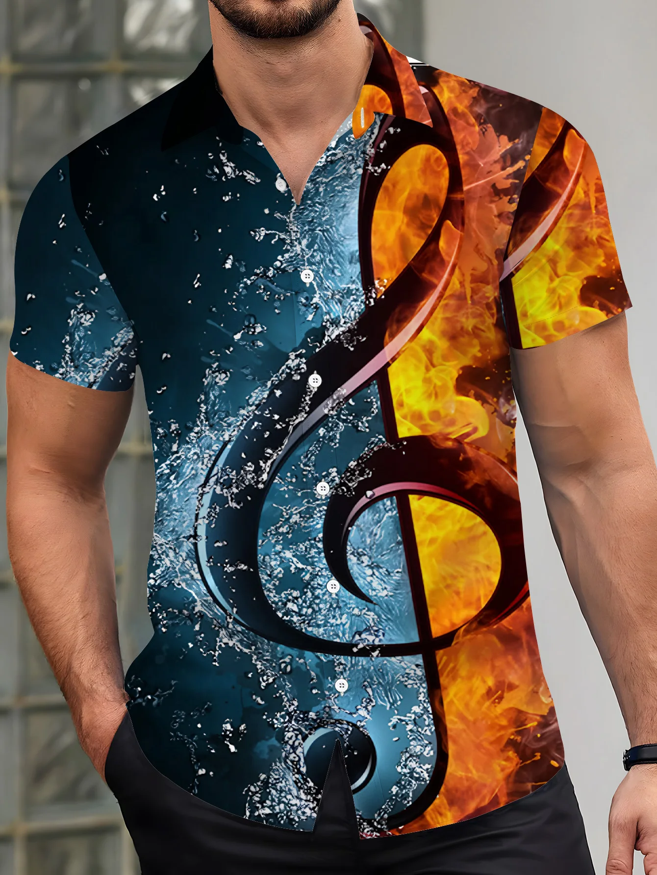 Hawaiian men's summer designer shirt 3d retro paisley print Hawaiian shirt casual short sleeve floral fashion vintage