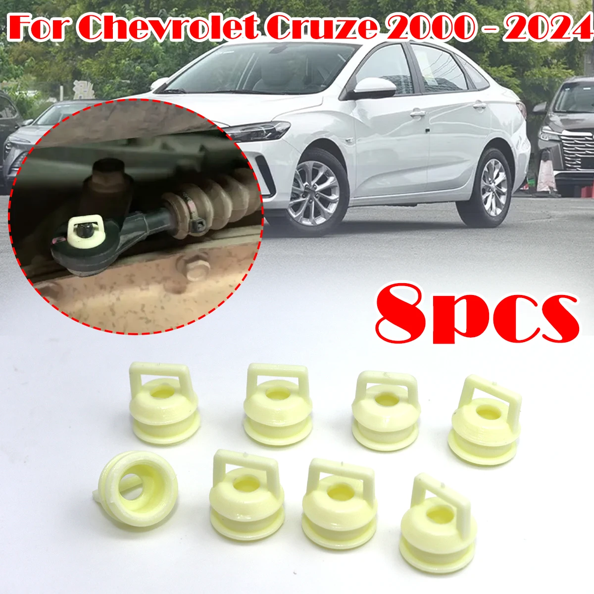 

8X For Chevrolet Cruze 2000-2024 FWD Automatic Transmission Shifter Cable Bushing Rubber Grommet Clip Shift linkage Repair Kit