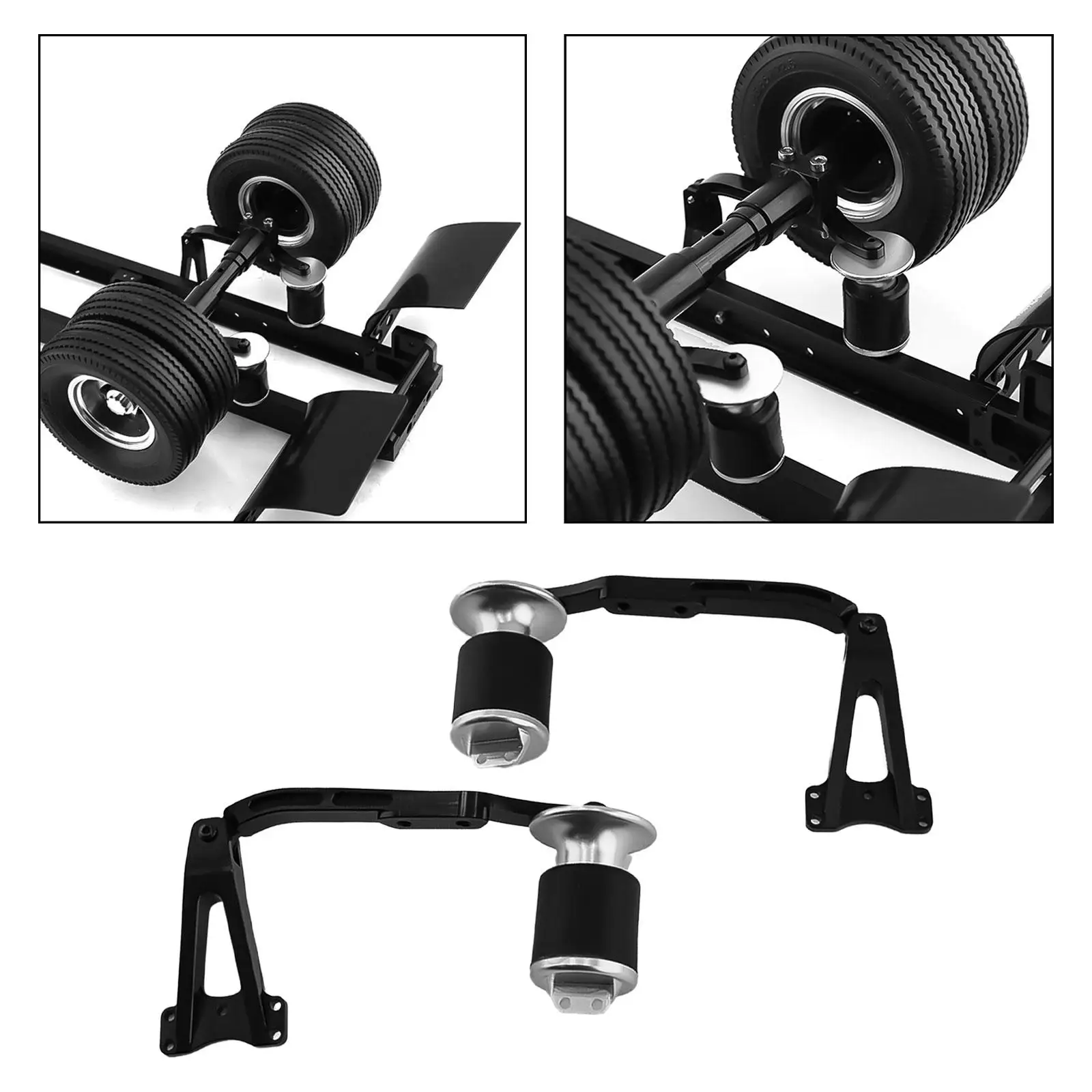 2x schokdemperophanging verbeteren voor 1/14 schaal RC hobbyauto