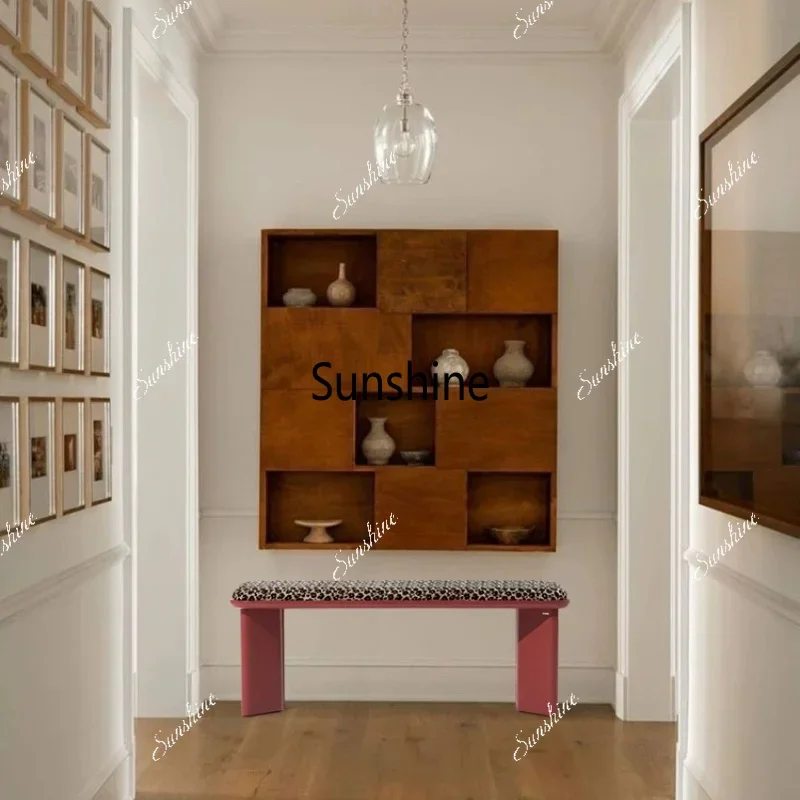 Classic retro bench, entry shoe changing bench, end of bed benchTJ