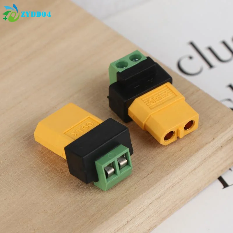 ●1PCS XT60 Male Female To 2Pin Terminal Adapter Solderless Charging Connector For UAV Balance Charger Solar Panel Model Devices