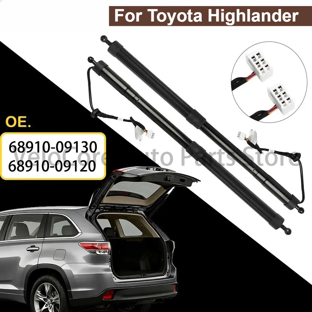 Electric Tailgate Gas Strut with Ear Tabs for Toyota Highlander Quiet Lift Precision-Matched 68910-09130 68910-09120