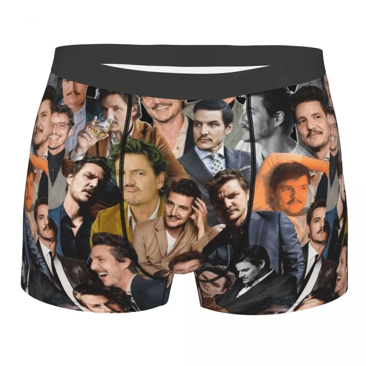 

Men Pedro Pascal Collage Actor Movie Underwear Humor Boxer Briefs Shorts Panties Male Breathable Underpants